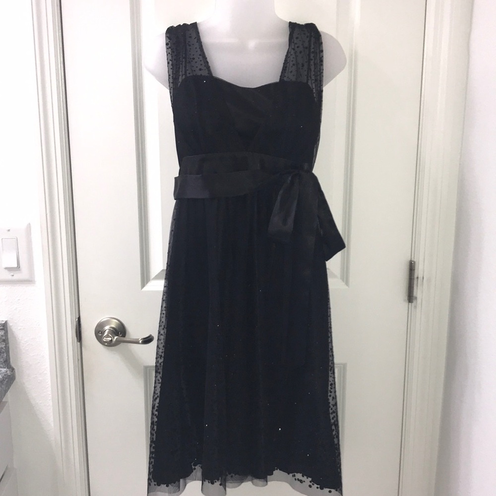 Short black sparkly dress